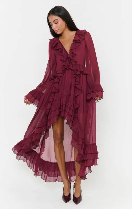 Shiloh Maxi Dress ~ Burgundy made by Show Me Your MuMu