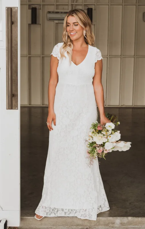 Brooke Maxi Dress ~ White Forever Lace sold by Show Me Your MuMu