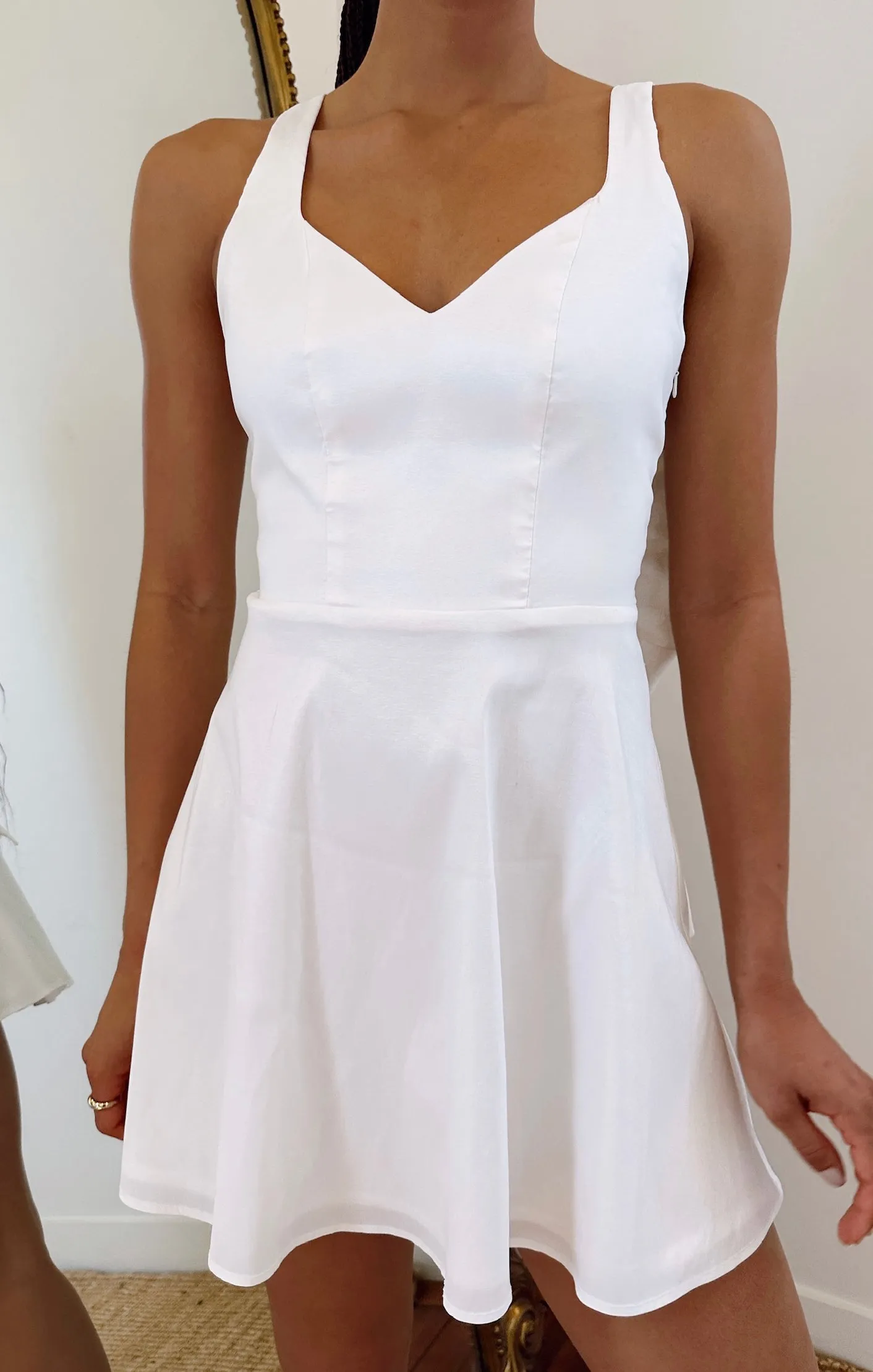 Simone Mini Dress ~ White Taffeta sold by Show Me Your MuMu product image thumbnail 2