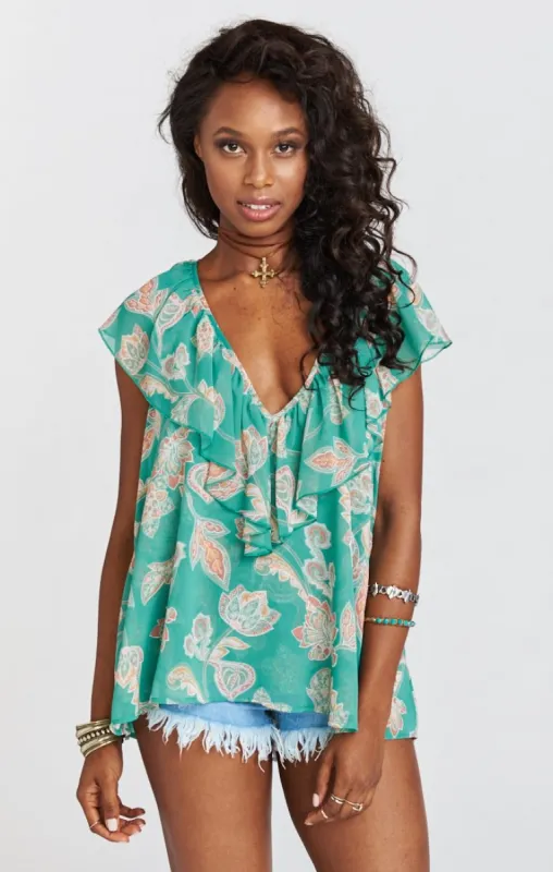 Easton Ruffle Top sold by Show Me Your MuMu