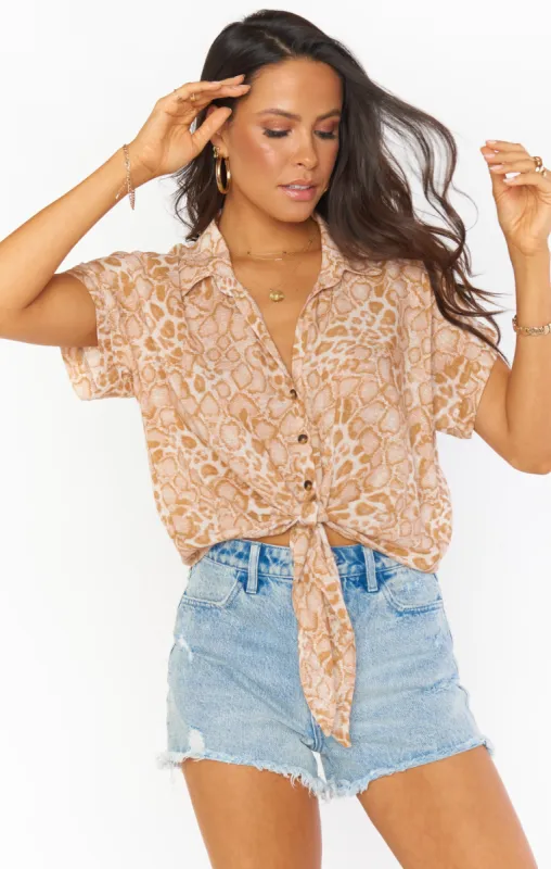 Tilly Top ~ Sandy Cheetah sold by Show Me Your MuMu