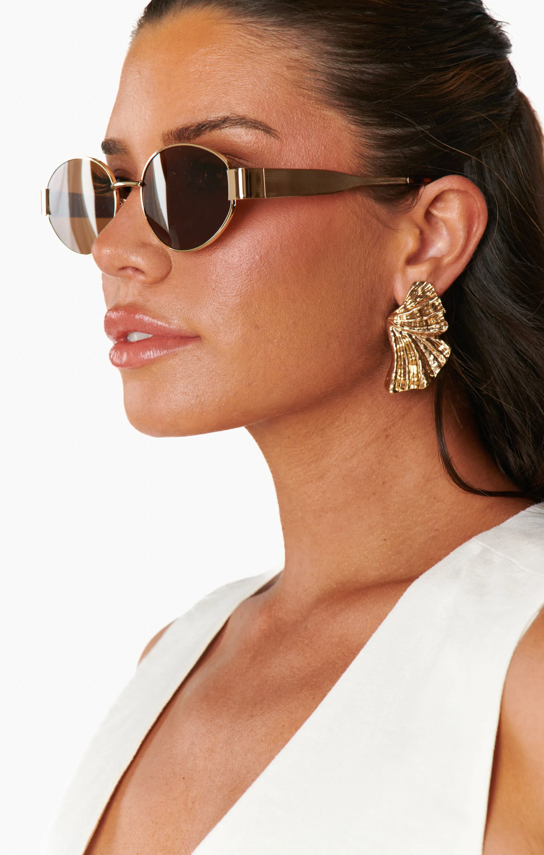 The Emma Sunglasses ~ Brown sold by Show Me Your MuMu product image thumbnail 3