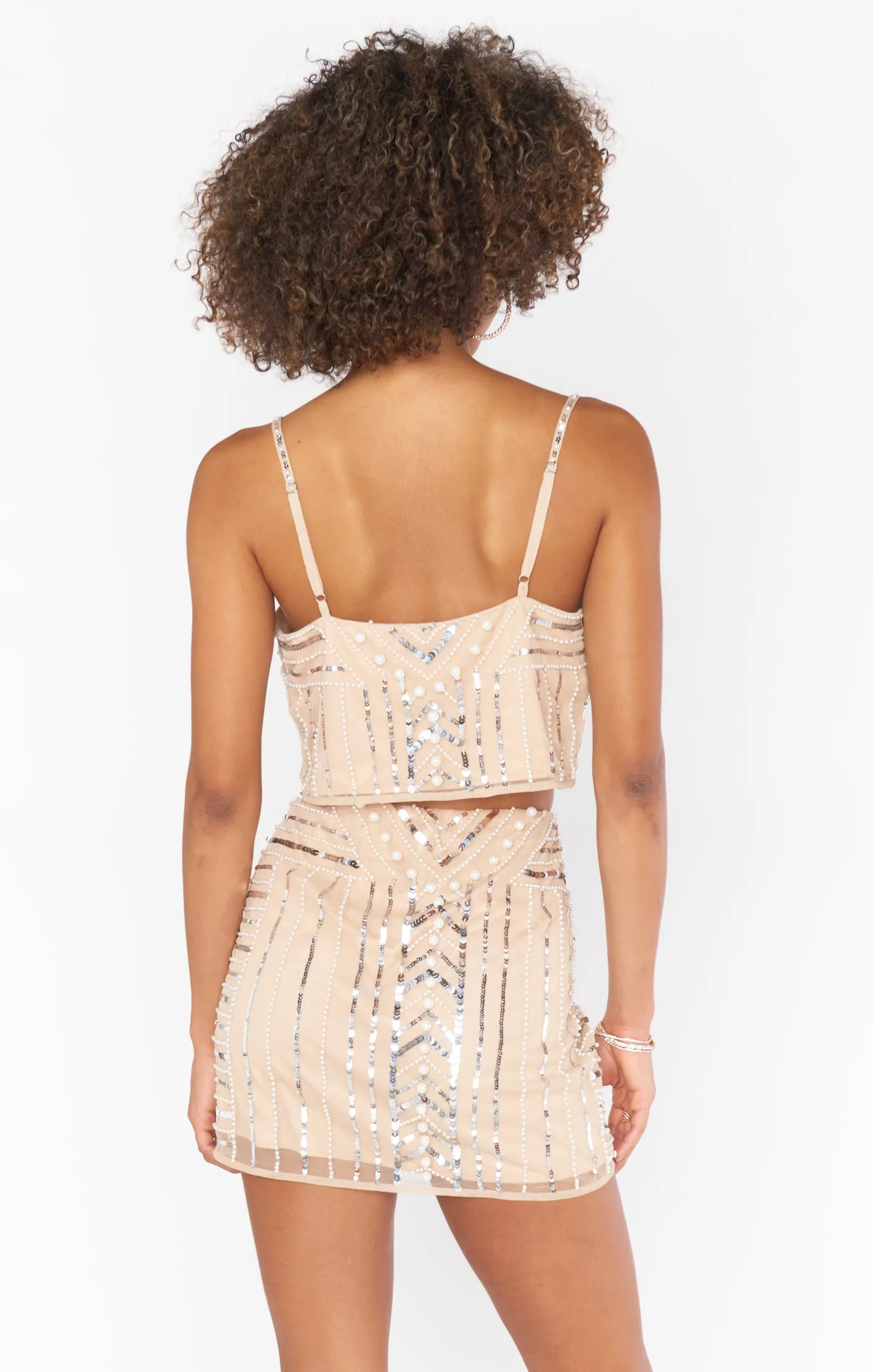 Pearly Top ~ White Pearl Sequins sold by Show Me Your MuMu product image thumbnail 4