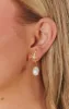 Faithy Jewels Seaside Earrings  ~ Gold/Pearl sold by Show Me Your MuMu