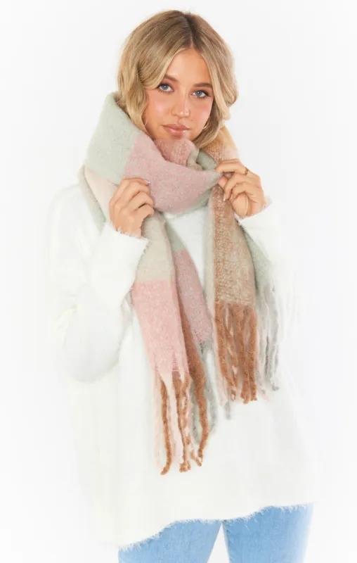 Keating Fringe Scarf ~ Pink Multi sold by Show Me Your MuMu