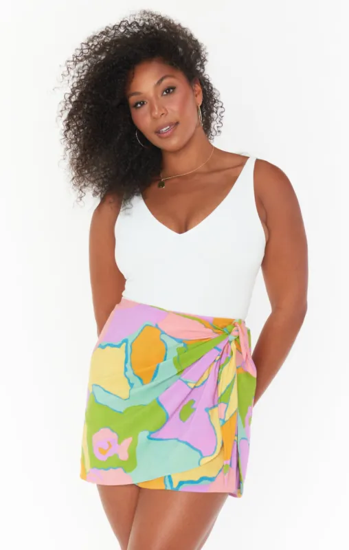 Wrap Me Up Mini Skirt ~ Summer Sorbet sold by Show Me Your MuMu
