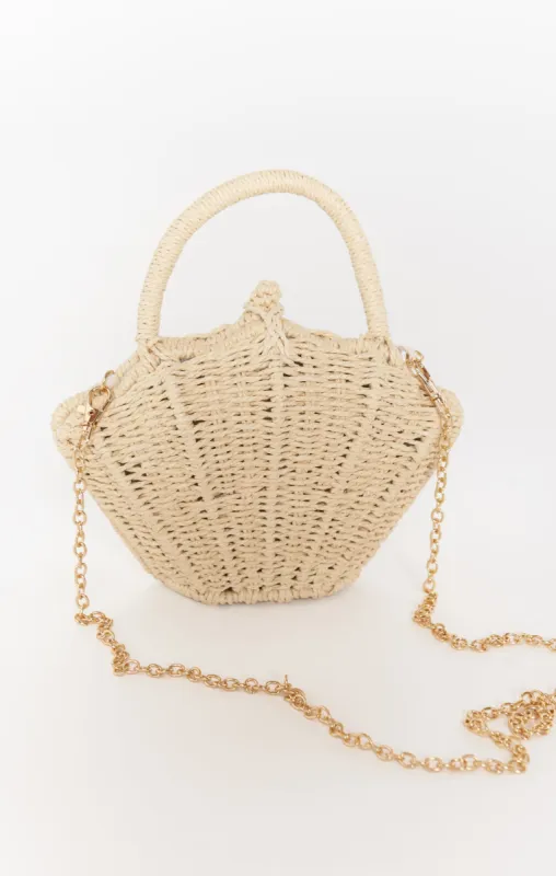 Seashell Rattan Bag ~ Natural sold by Show Me Your MuMu