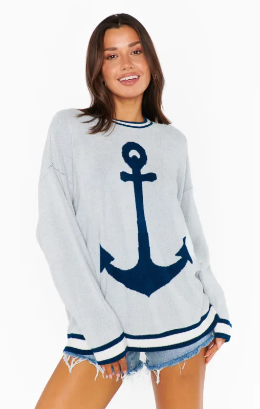 Adventure Sweater ~ Anchor Graphic Knit sold by Show Me Your MuMu