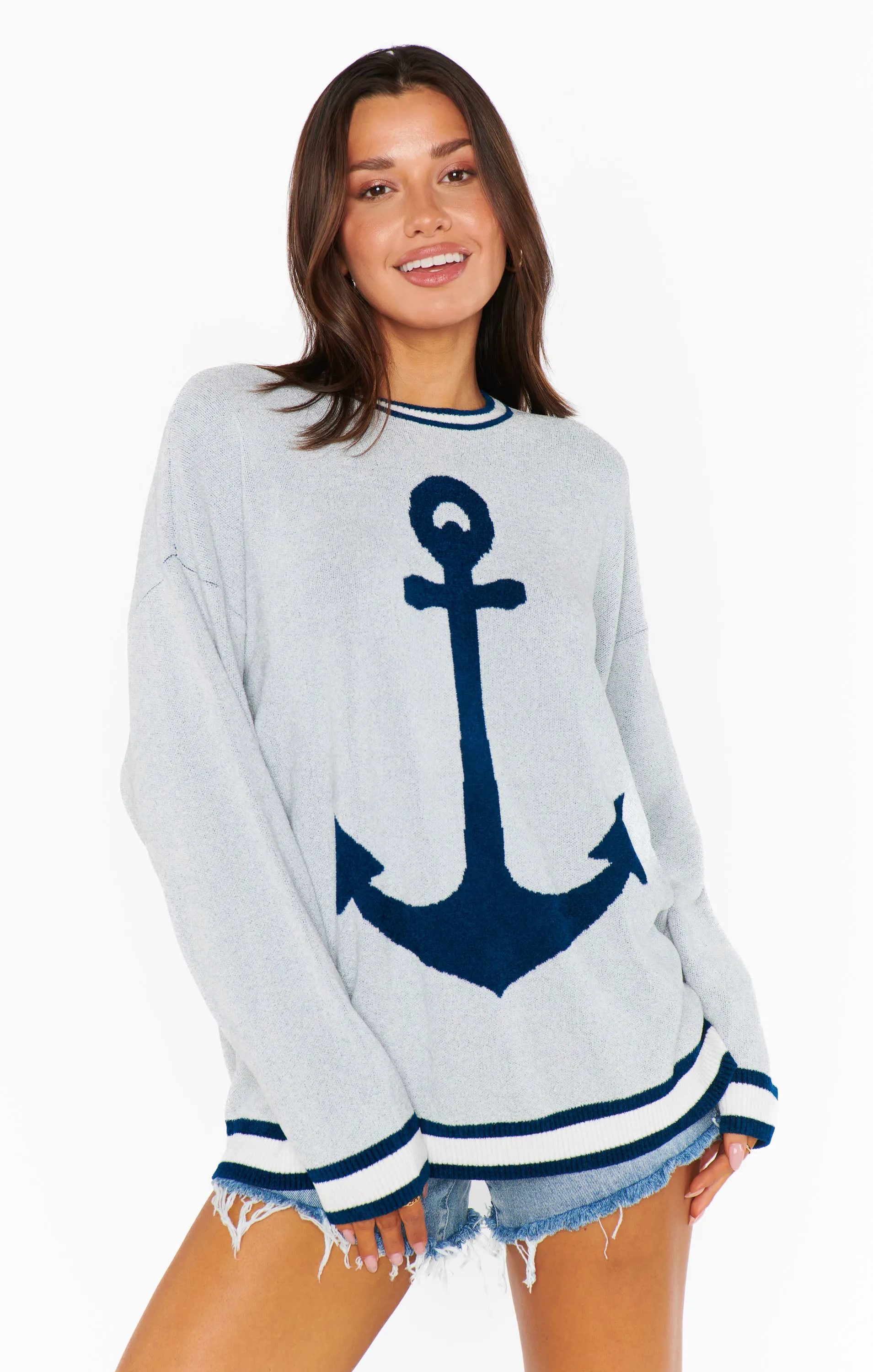Adventure Sweater ~ Anchor Graphic Knit sold by Show Me Your MuMu