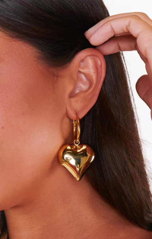 Bracha Big Love Earrings ~ Gold sold by Show Me Your MuMu