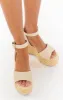 Sam Edelman April Platform Sandal ~ Linen sold by Show Me Your MuMu