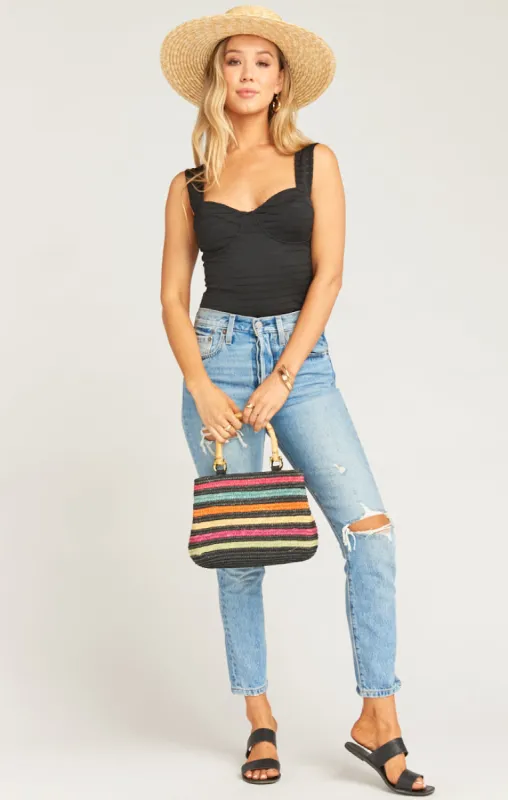 Roma Top ~ Sporty Rib Black sold by Show Me Your MuMu
