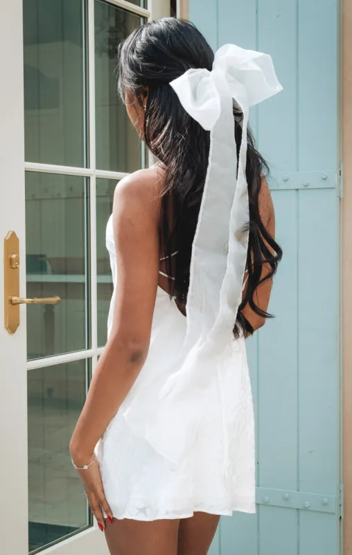 Giant Organza Hair Bow ~ Ivory made by Show Me Your MuMu