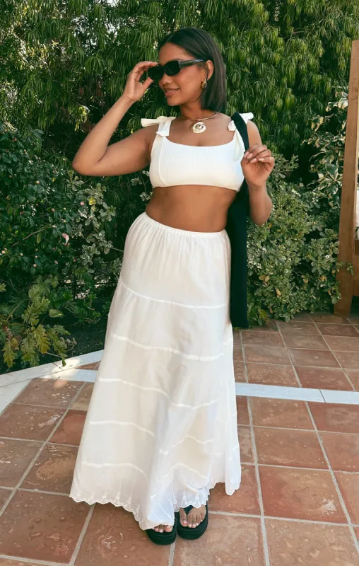 Jones Maxi Skirt ~ White Multi sold by Show Me Your MuMu