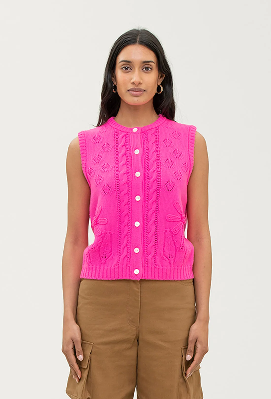 Arden Vest - Hot Pink sold by Shrimps product image thumbnail 4