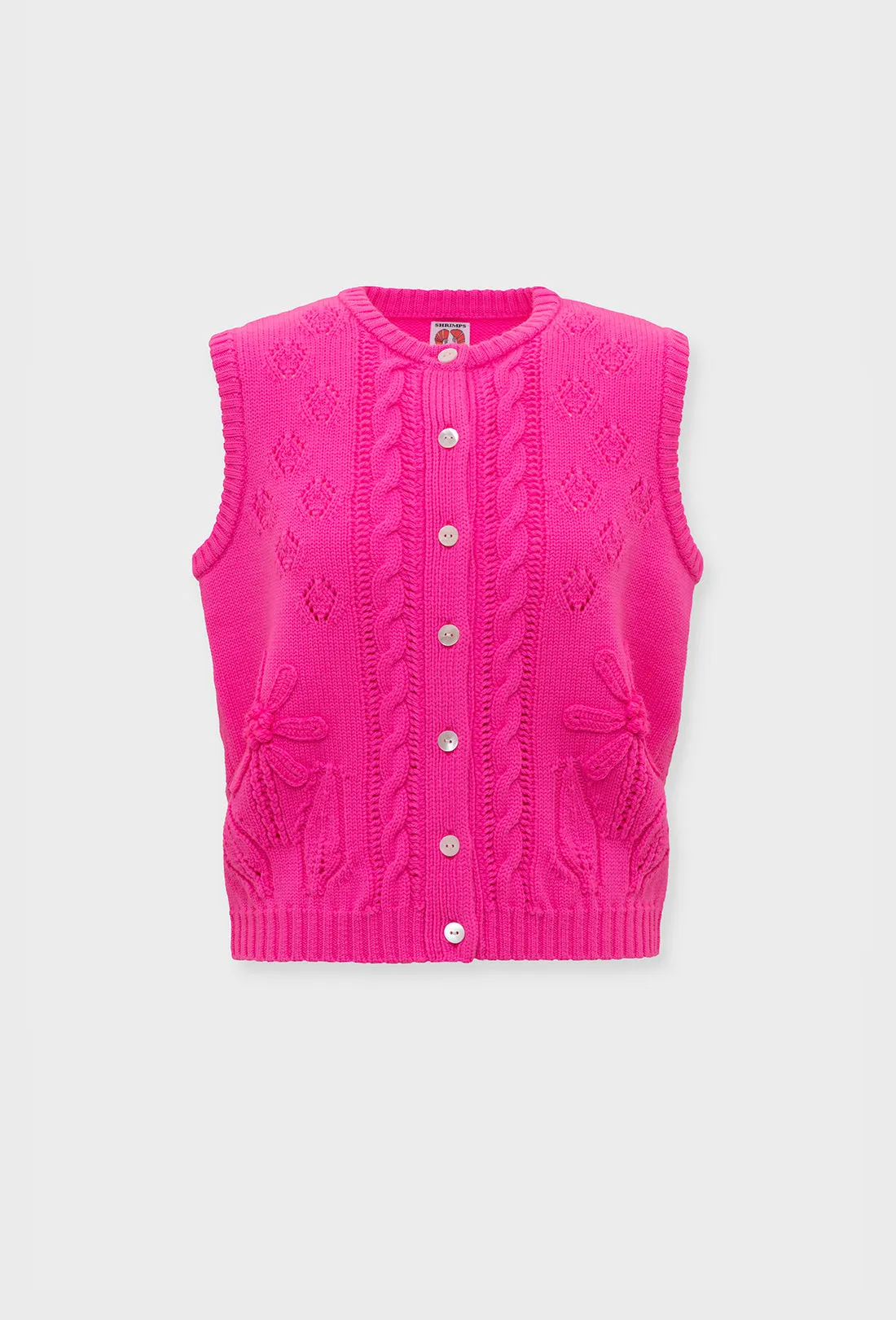 Arden Vest - Hot Pink sold by Shrimps