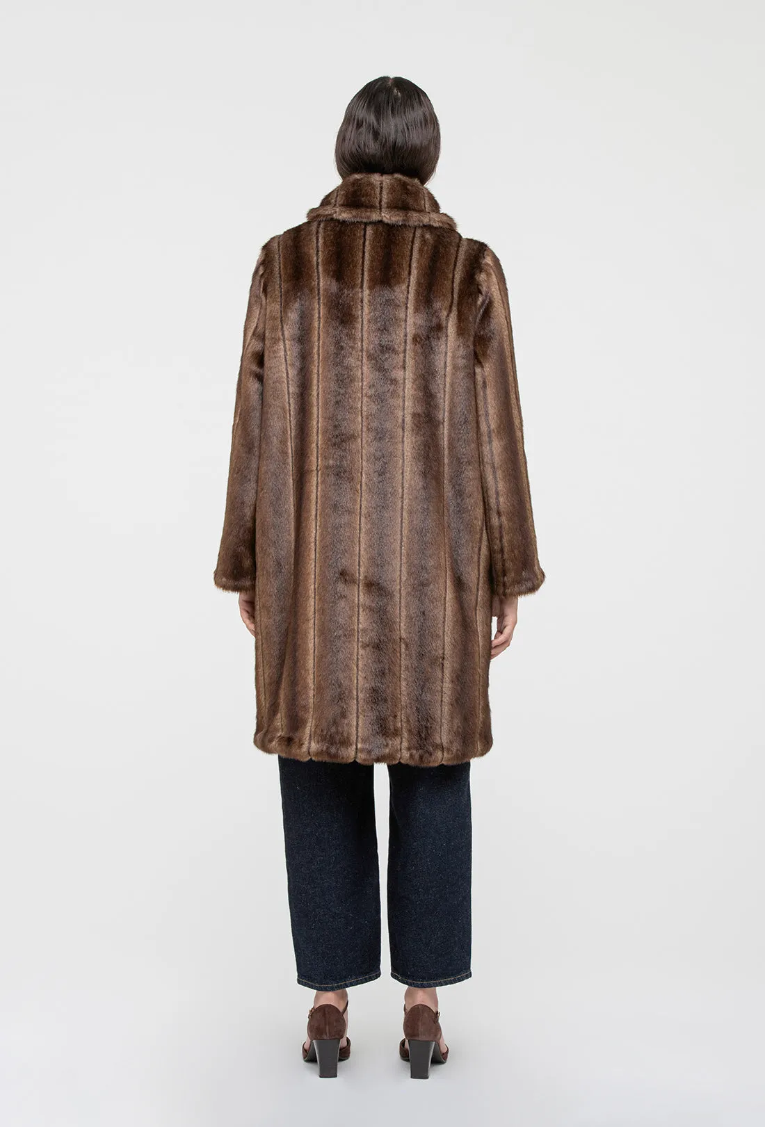 Vincent Coat - Faux Mink sold by Shrimps product image thumbnail 5