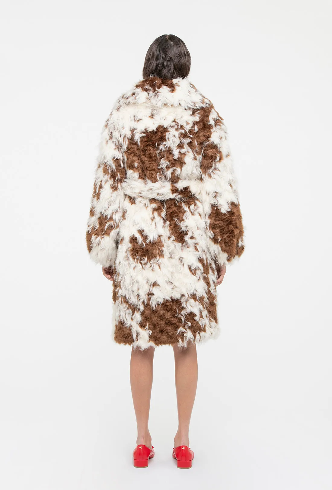 Lincoln Coat - Faux Cowhide sold by Shrimps product image thumbnail 5
