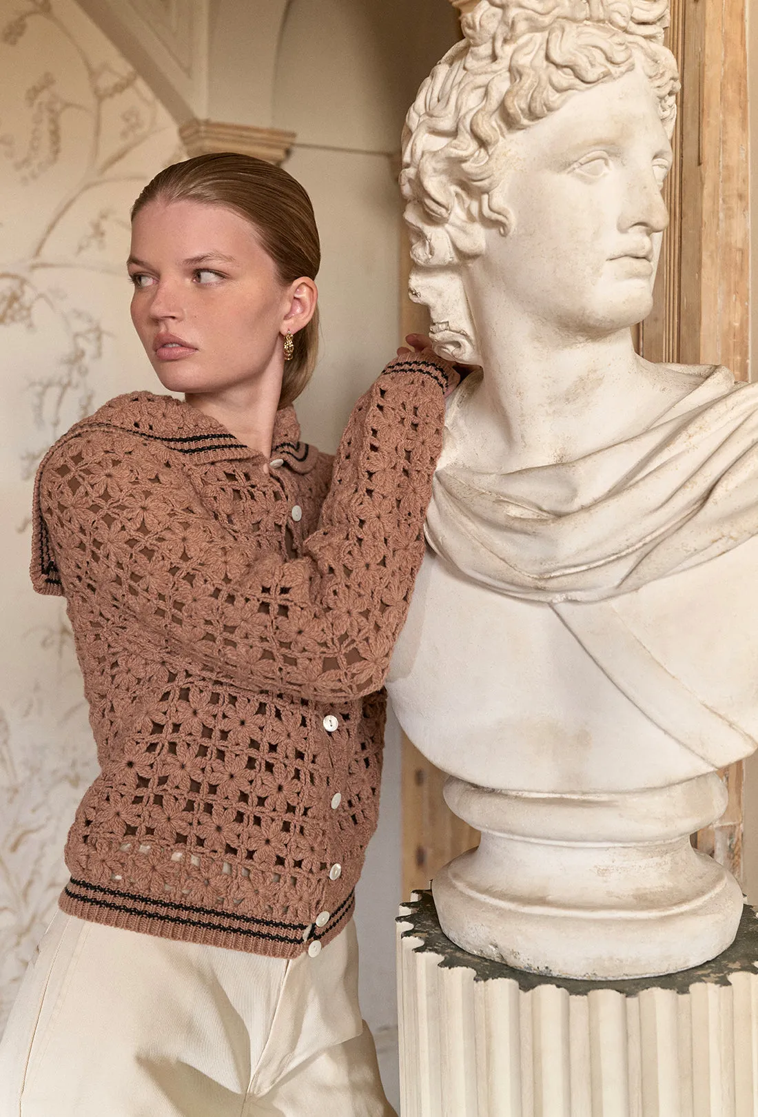 Magic Cardigan - Tan/Black sold by Shrimps product image thumbnail 2