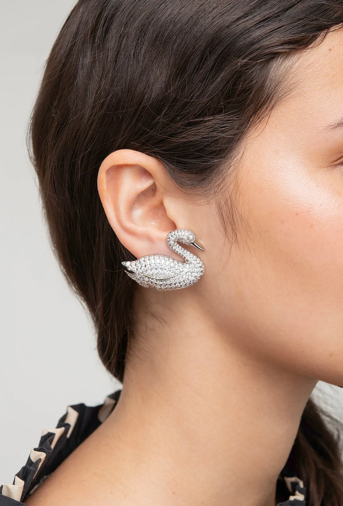 Swan Earrings - Silver sold by Shrimps product image thumbnail 3