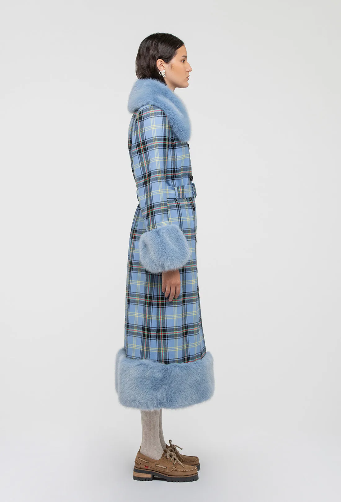 River Coat - Blue Tartan sold by Shrimps product image thumbnail 5