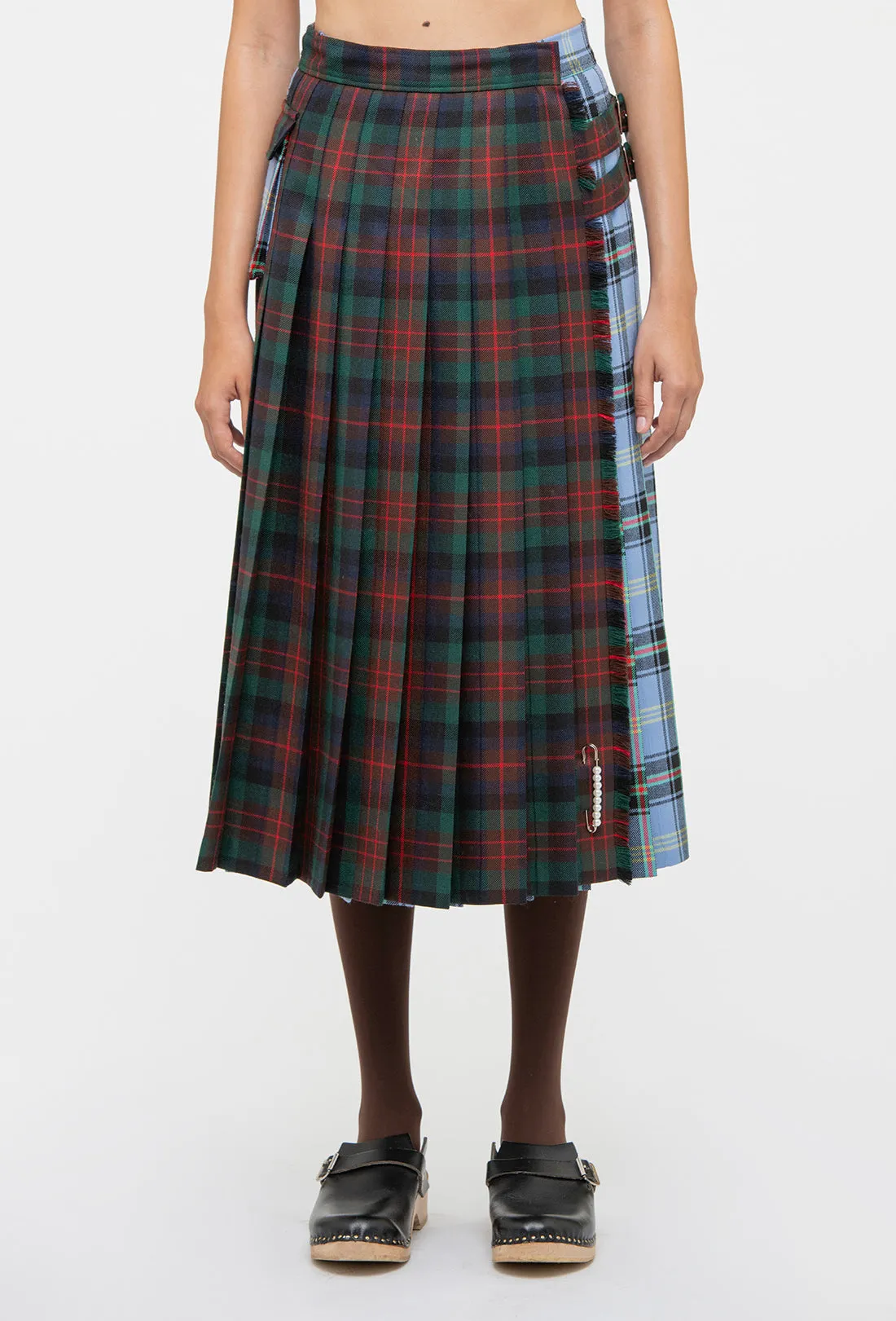 Anya Skirt - Blue/Brown Tartan sold by Shrimps product image thumbnail 5