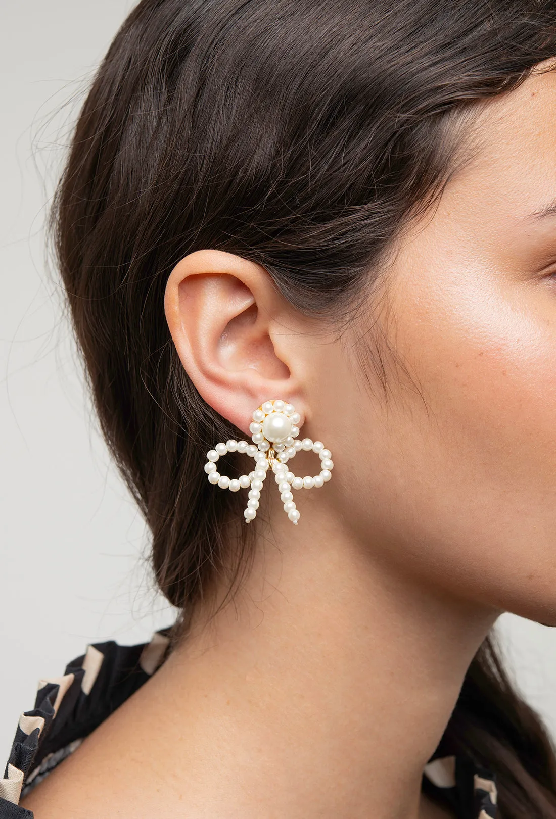 Kiffin Earrings - Pearl sold by Shrimps product image thumbnail 3