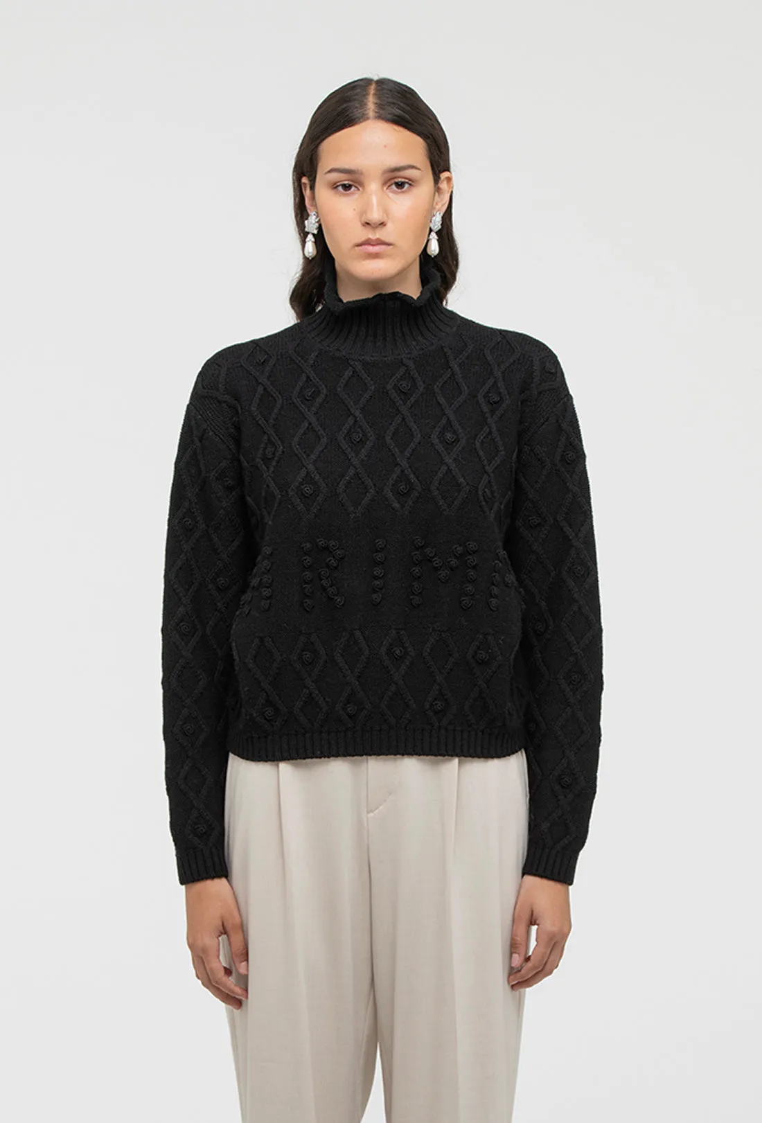 Cornelia 'Shrimps' Jumper - Black sold by Shrimps product image thumbnail 2