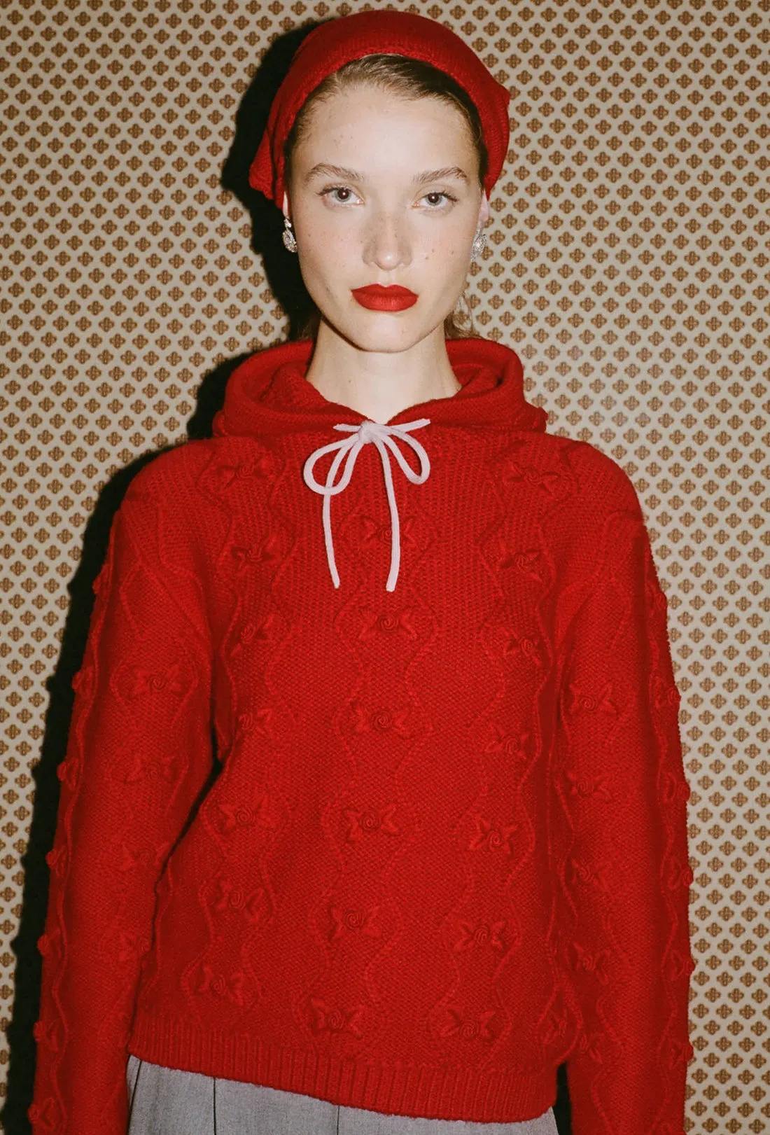 Junie Hoodie - Rose Red sold by Shrimps product image thumbnail 2