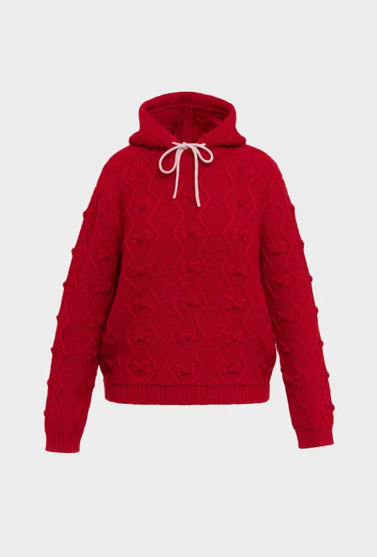 Junie Hoodie - Rose Red sold by Shrimps