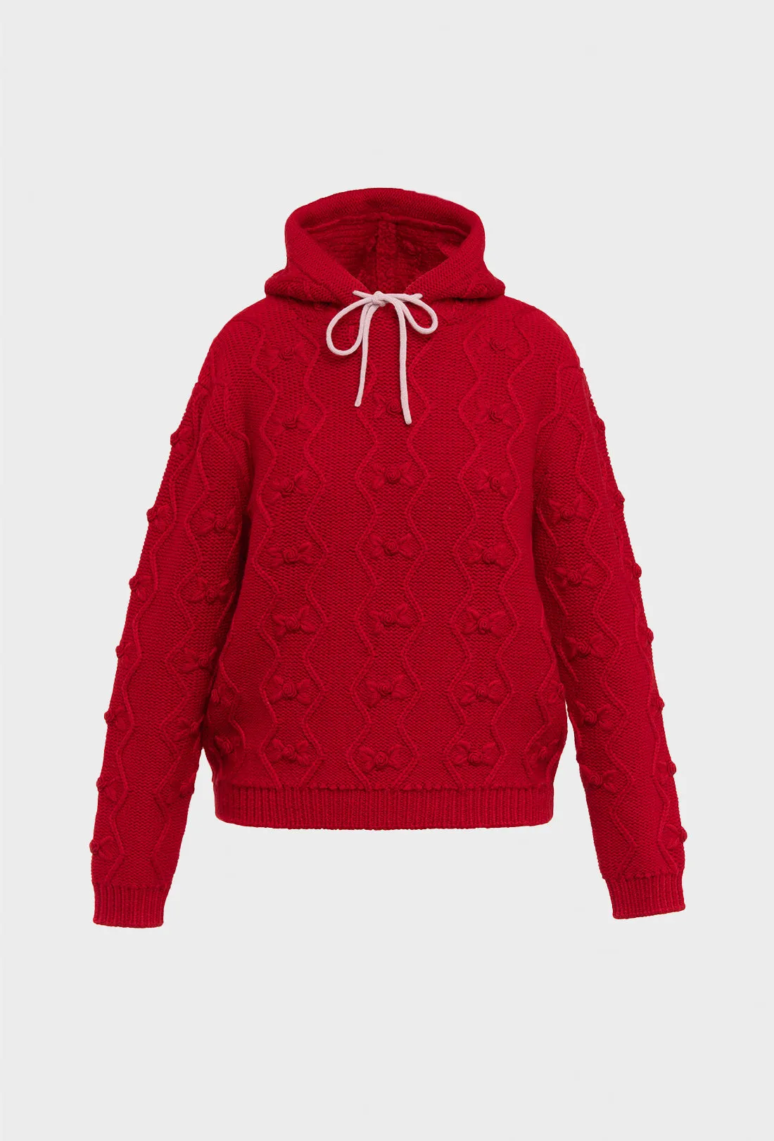 Junie Hoodie - Rose Red sold by Shrimps