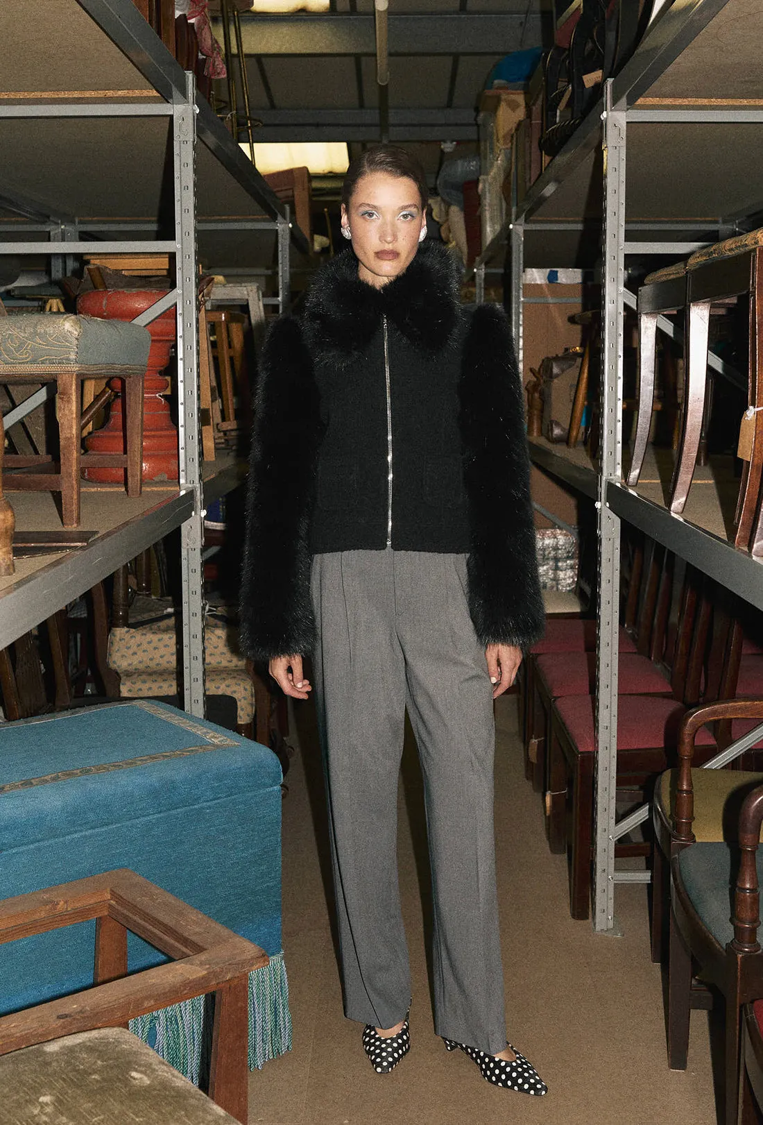 Otis Jacket - Black sold by Shrimps product image thumbnail 2