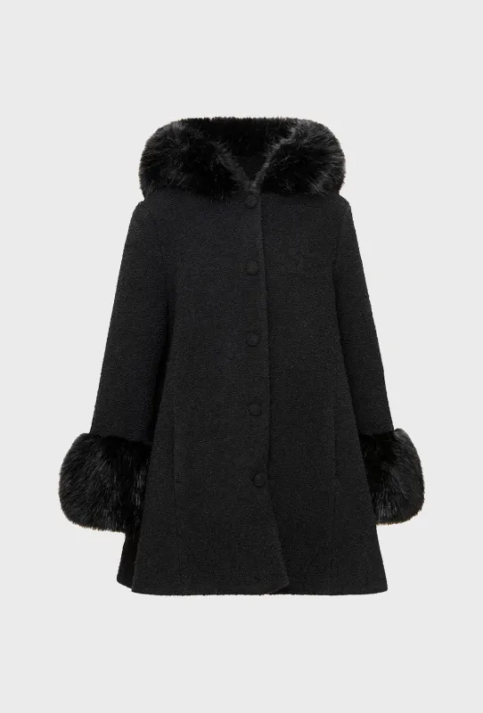 Billie Coat - Black sold by Shrimps