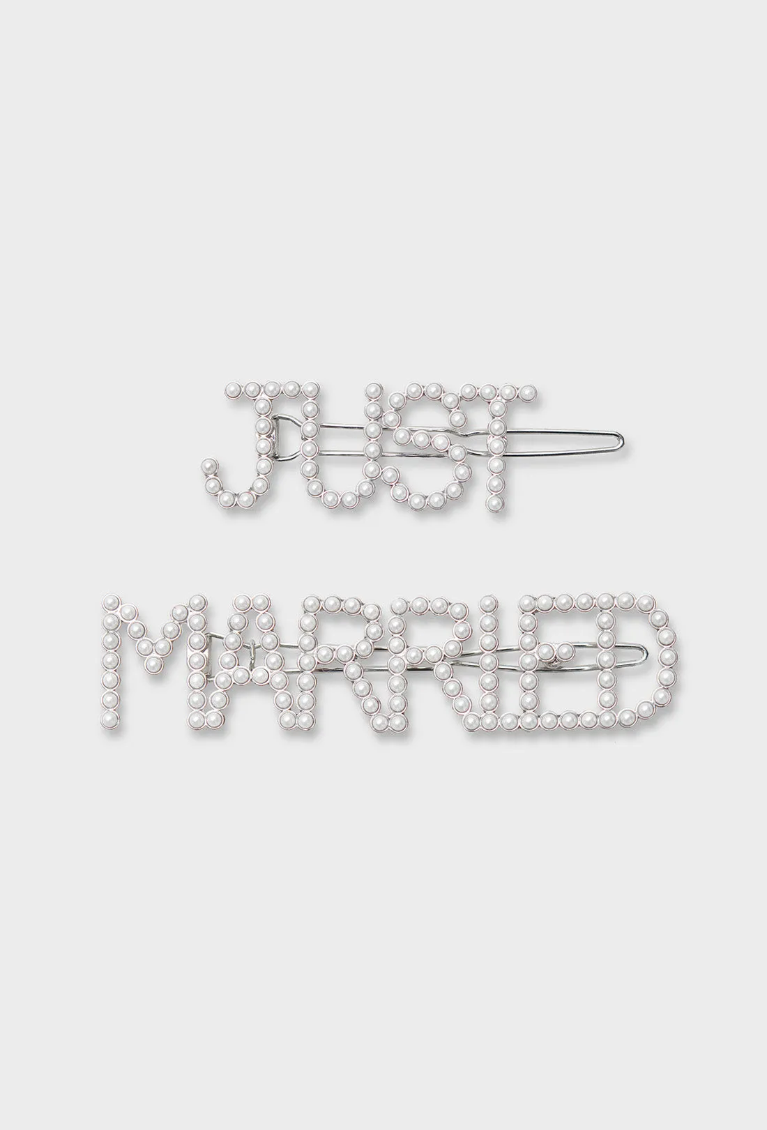 'Just Married' Hair Clips sold by Shrimps