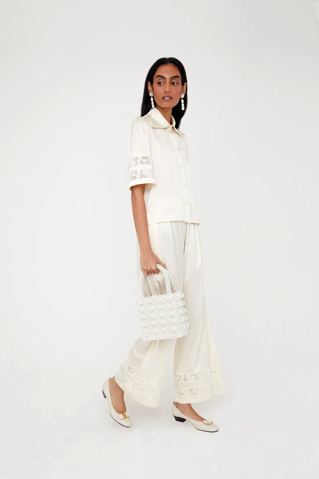 Clematis Blouse - Ivory/Off-white sold by Shrimps product image thumbnail 4