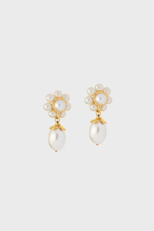 Marti Earrings - Cream sold by Shrimps