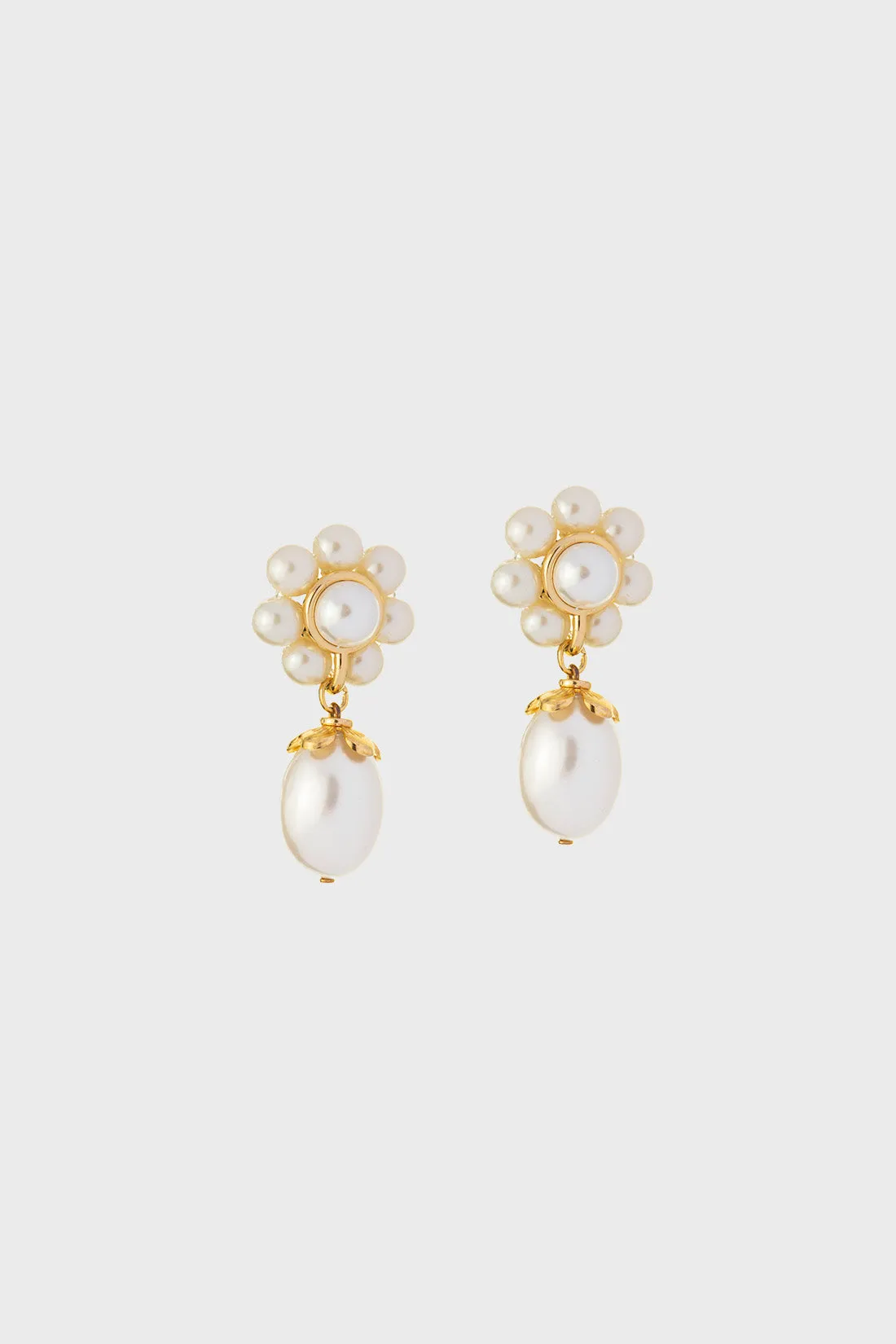 Marti Earrings - Cream sold by Shrimps