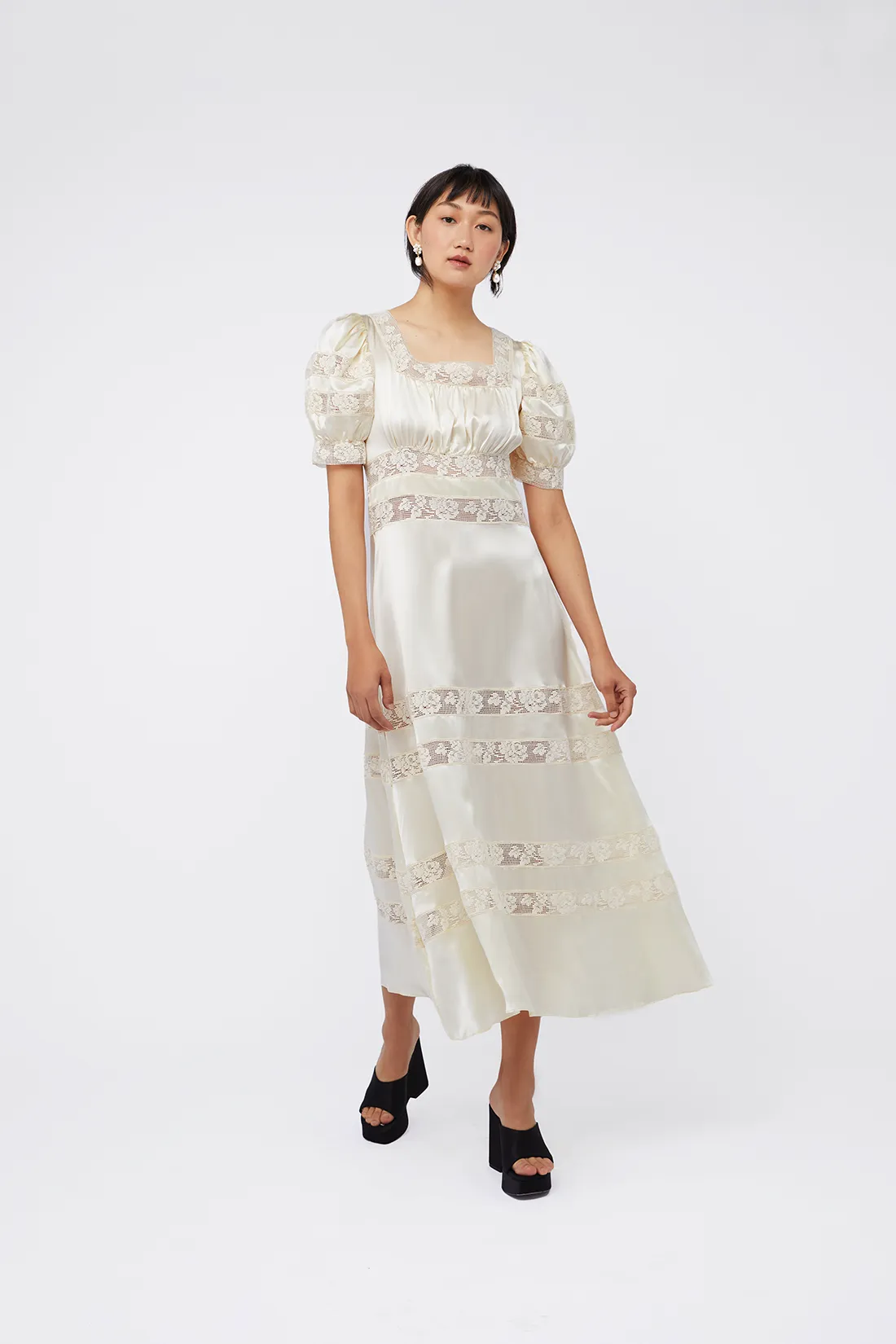 Cressida Dress - Ivory sold by Shrimps product image thumbnail 4