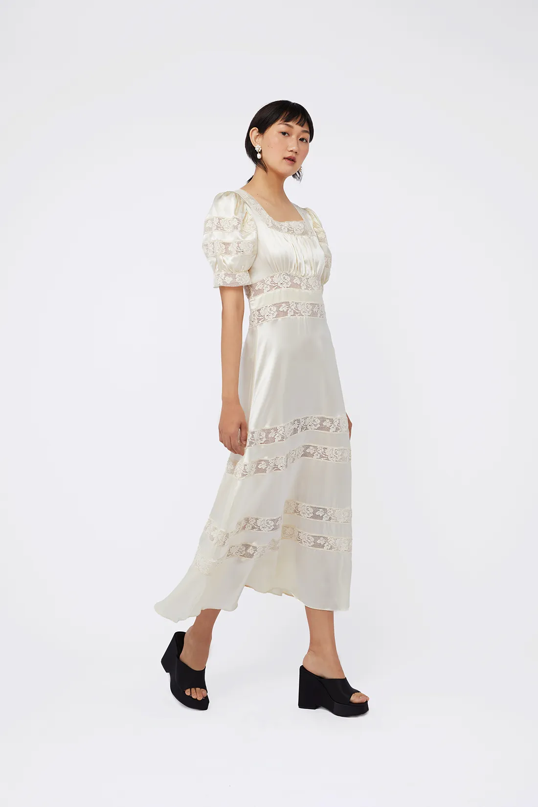 Cressida Dress - Ivory sold by Shrimps product image thumbnail 5