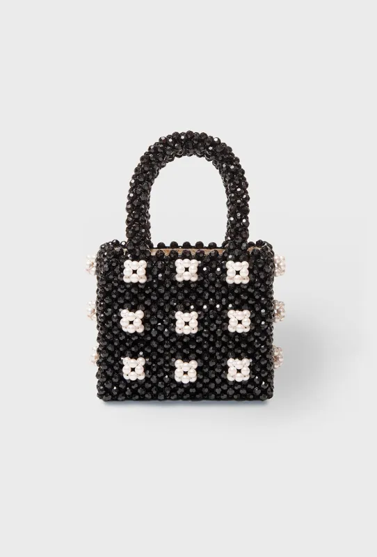 Mini Antonia Bag - Black/Cream - Final sale sold by Shrimps