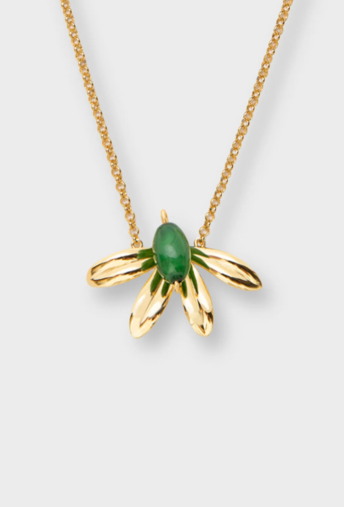 Sophia Necklace - Gold/Green sold by Shrimps product image thumbnail 4