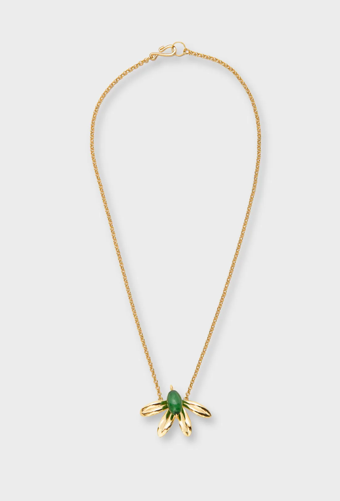 Sophia Necklace - Gold/Green sold by Shrimps