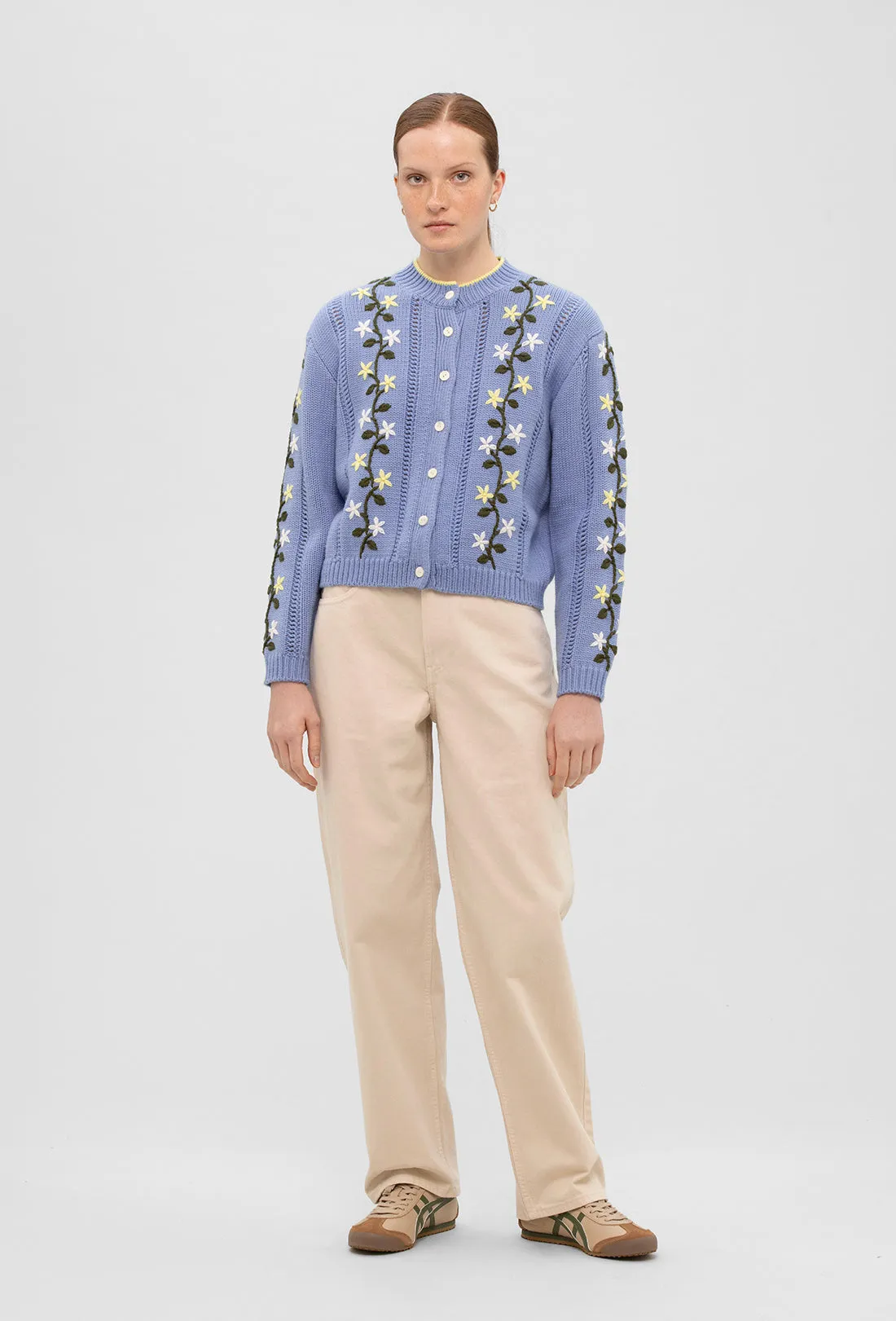 Hesper Cardigan - Greek Blue/Multi sold by Shrimps product image thumbnail 4