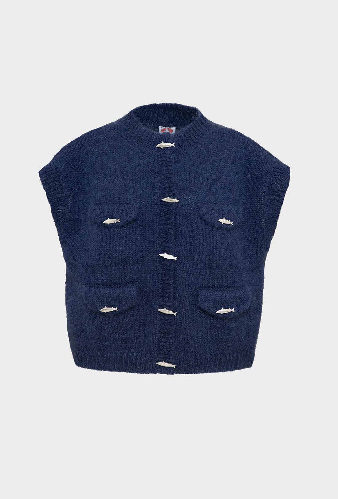 Lennox Vest - Navy sold by Shrimps product image thumbnail 2