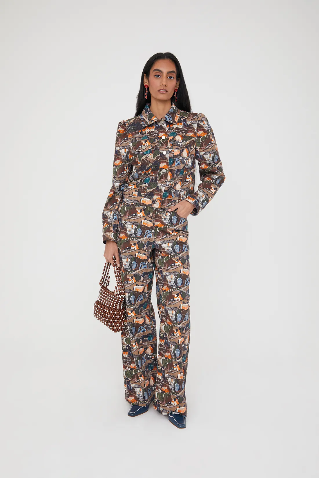 Jemima Trousers - Americana sold by Shrimps product image thumbnail 2