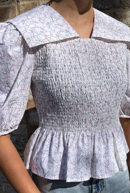 Rowan Blouse - Cherry made by Shrimps