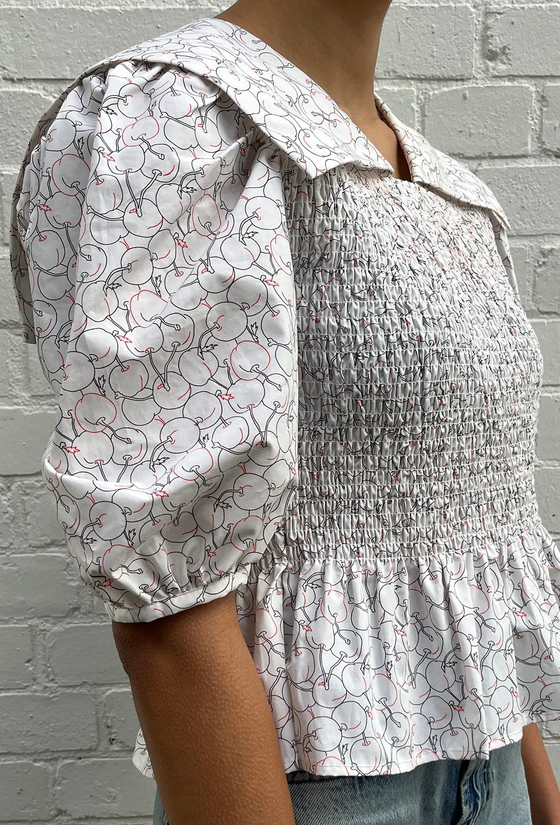 Rowan Blouse - Cherry sold by Shrimps product image thumbnail 2