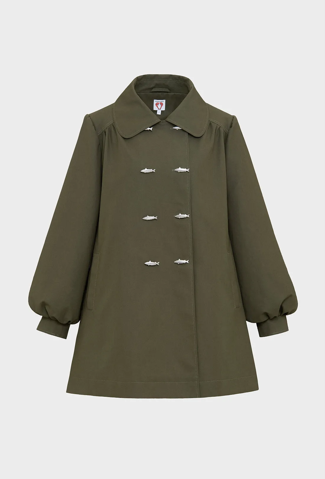 Hector Trench Coat - Caper Green sold by Shrimps product image thumbnail 2
