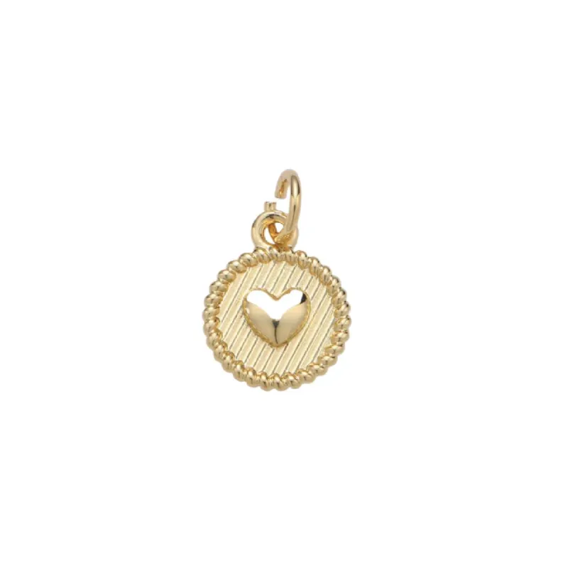 Tiny Heart Coin Charm sold by Sienna Sky
