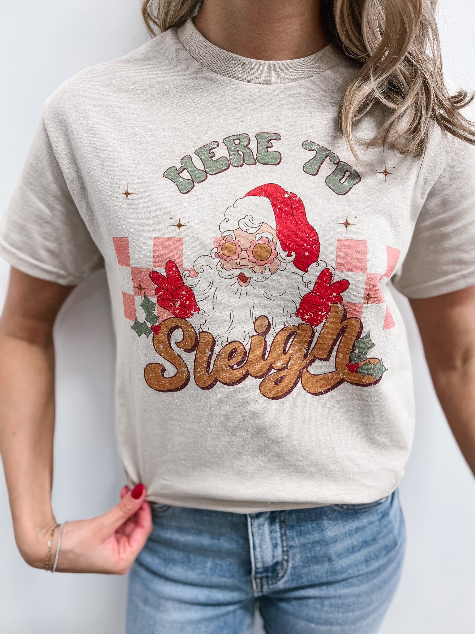 Here to Sleigh Tee sold by Sienna Sky product image thumbnail 2